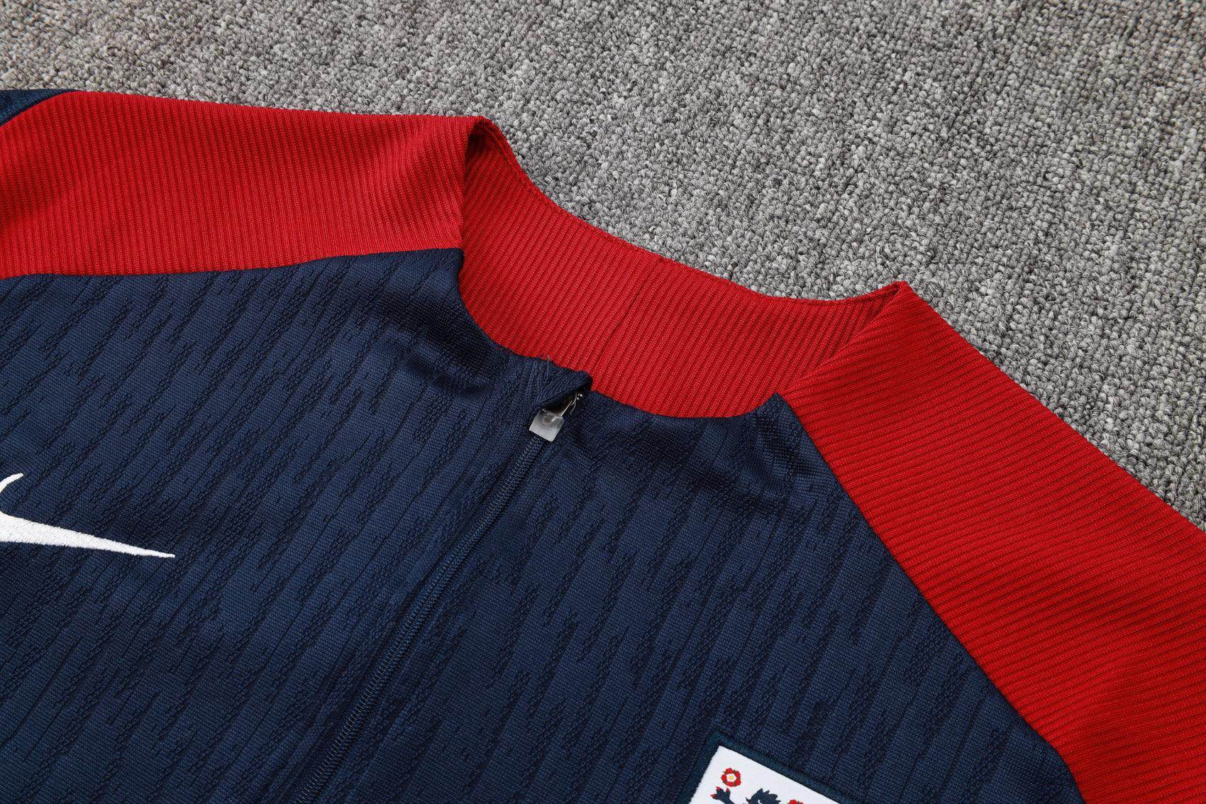 England Dark Blue and Red Tracksuit - JerseyLegacy