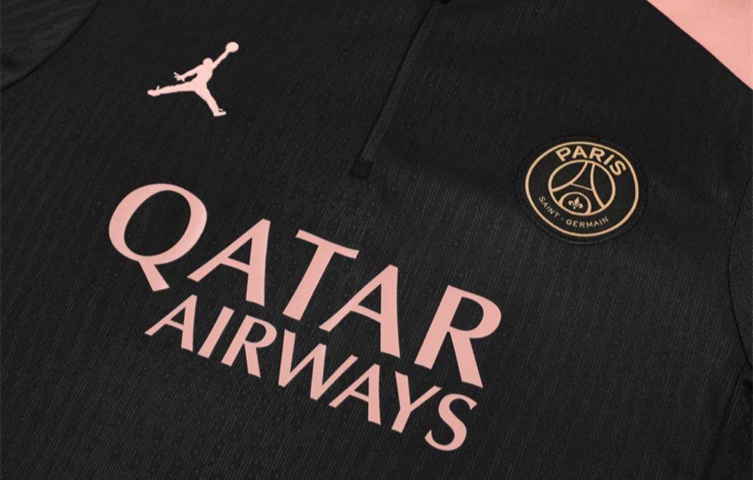 PSG Black and Pink Tracksuit - JerseyLegacy