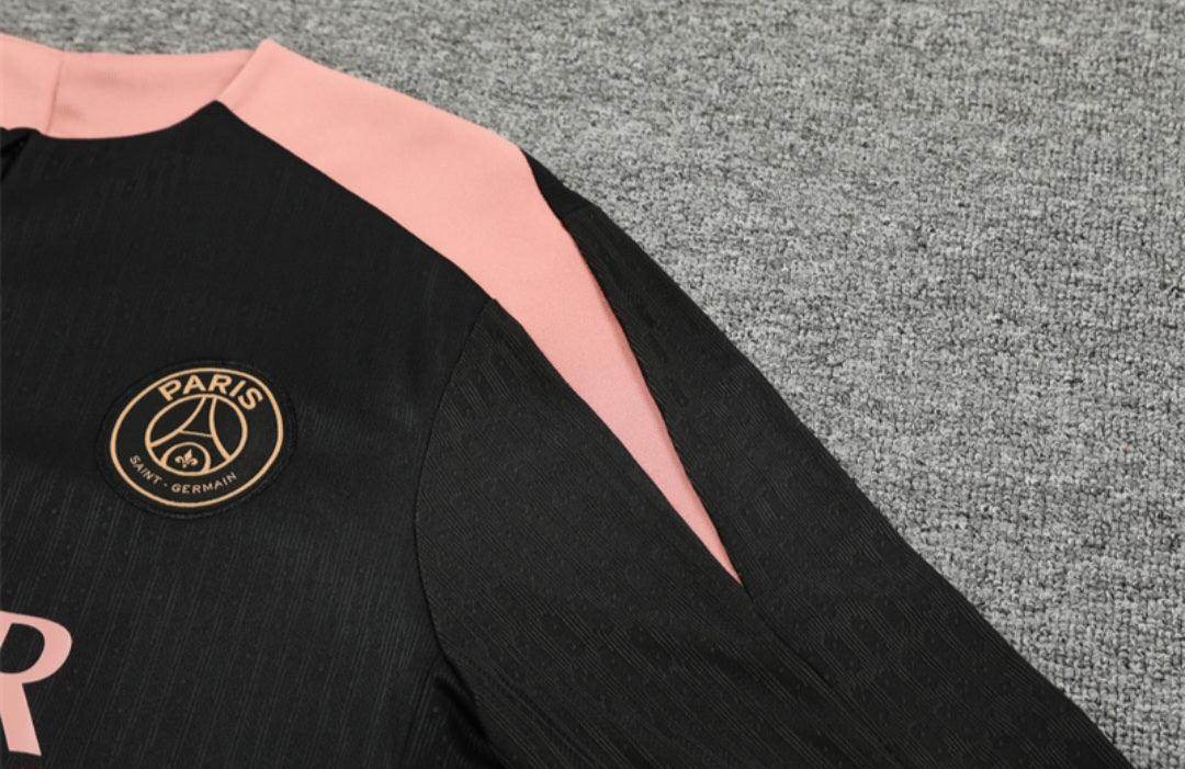 PSG Black and Pink Tracksuit - JerseyLegacy