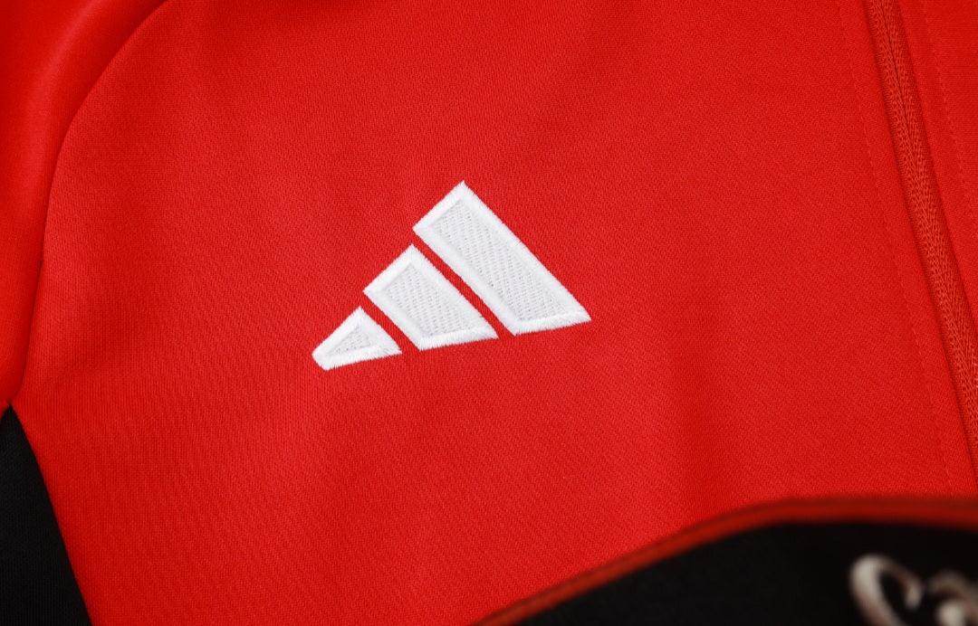 Manchester United Black and Red Tracksuit - JerseyLegacy