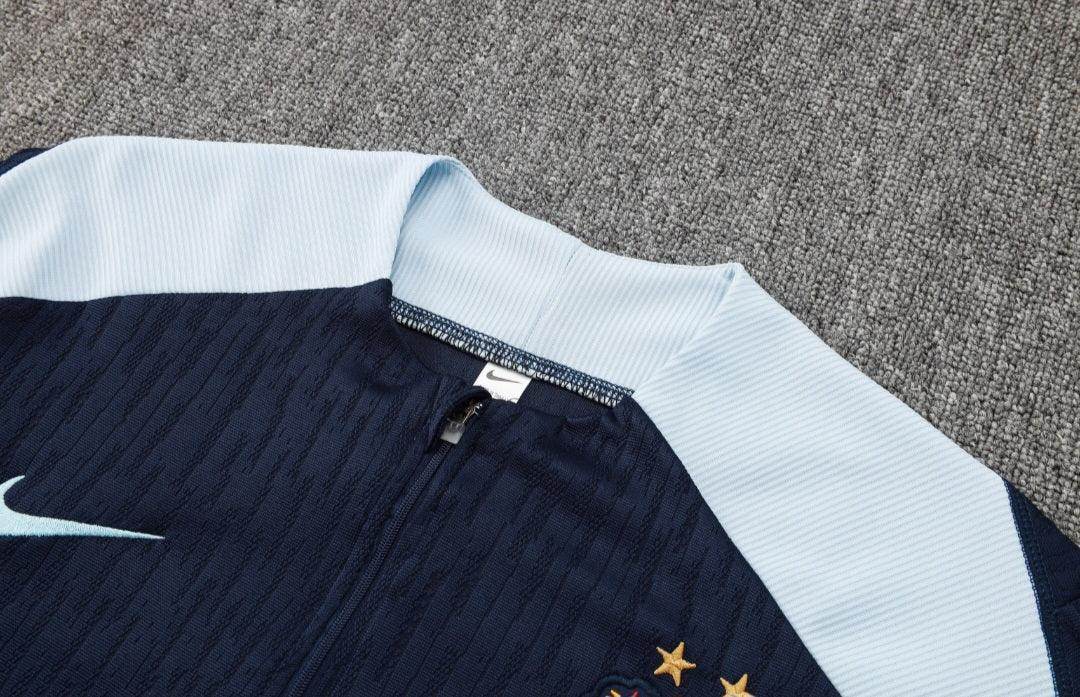 France Dark Blue Tracksuit - JerseyLegacy