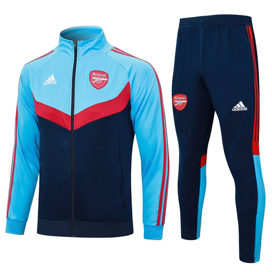 Arsenal Dark Blue and Light Blue Tracksuit - JerseyLegacy