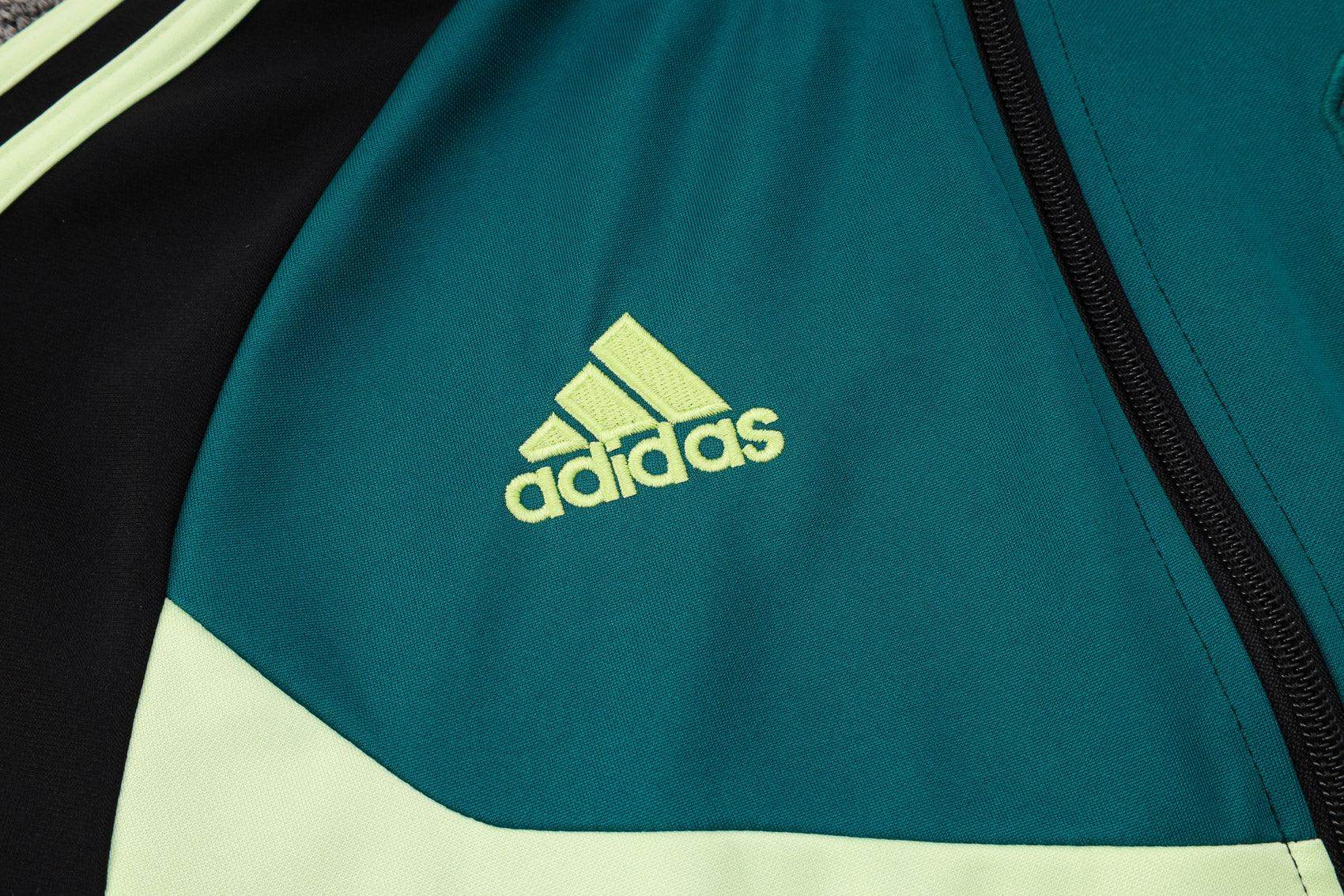 Manchester United Black and Dark Green Tracksuit - JerseyLegacy