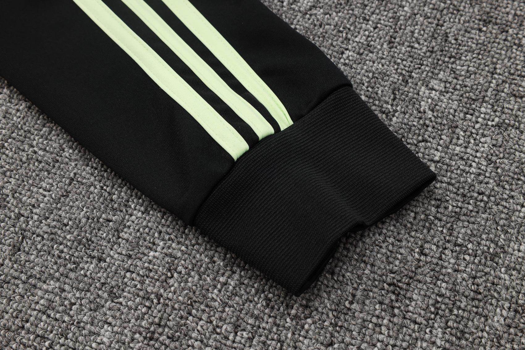 Manchester United Black and Dark Green Tracksuit - JerseyLegacy