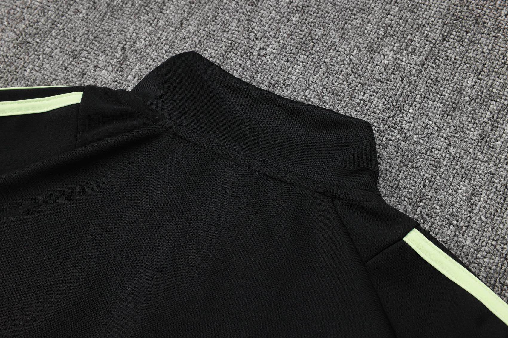 Manchester United Black and Dark Green Tracksuit - JerseyLegacy