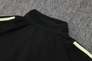 Manchester United Black and Dark Green Tracksuit - JerseyLegacy