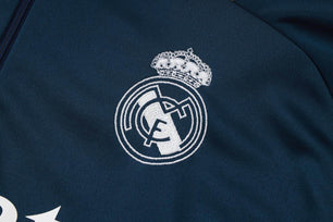 Real Madrid Dark Blue and Yellow Tracksuit - JerseyLegacy