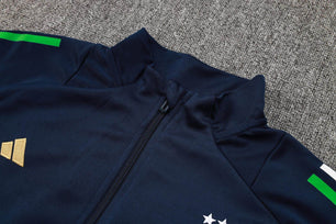 Italy Dark Blue Tracksuit V - JerseyLegacy