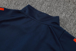 Italy Dark Blue Tracksuit V - JerseyLegacy