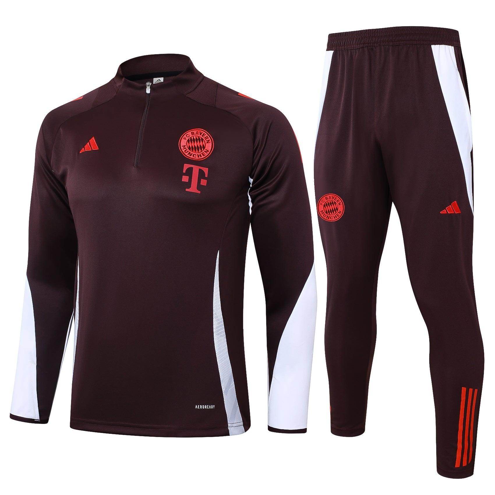 Bayern Muchen Dark Red Tracksuit - JerseyLegacy