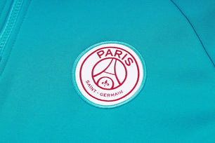 PSG Light Blue and Black Tracksuit - JerseyLegacy