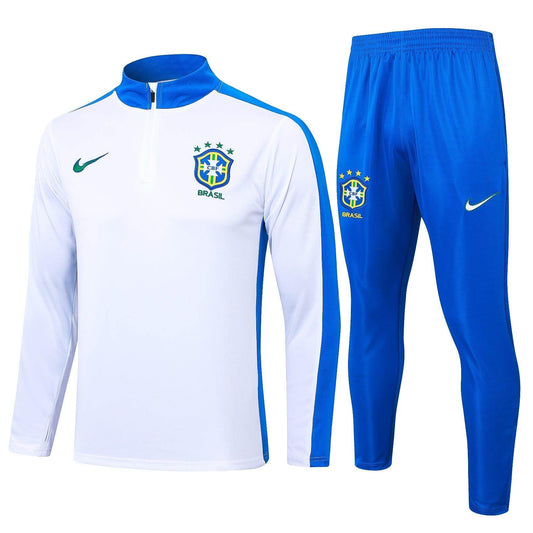 Brazil Blue and White Tracksuit - JerseyLegacy