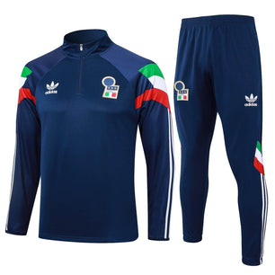 Italy Dark Blue Tracksuit - JerseyLegacy