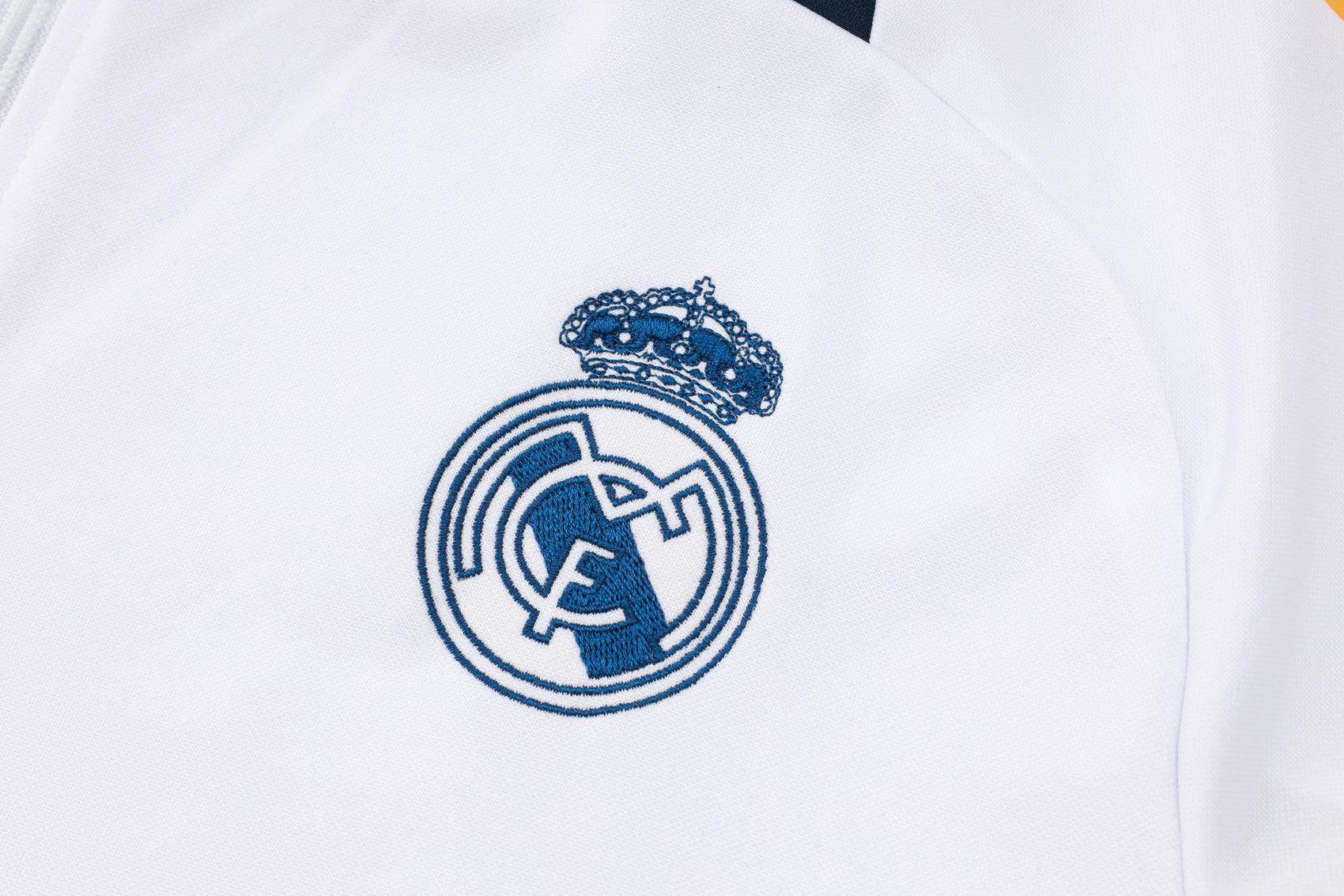 Real Madrid Drak Blue and White Tracksuit III - JerseyLegacy