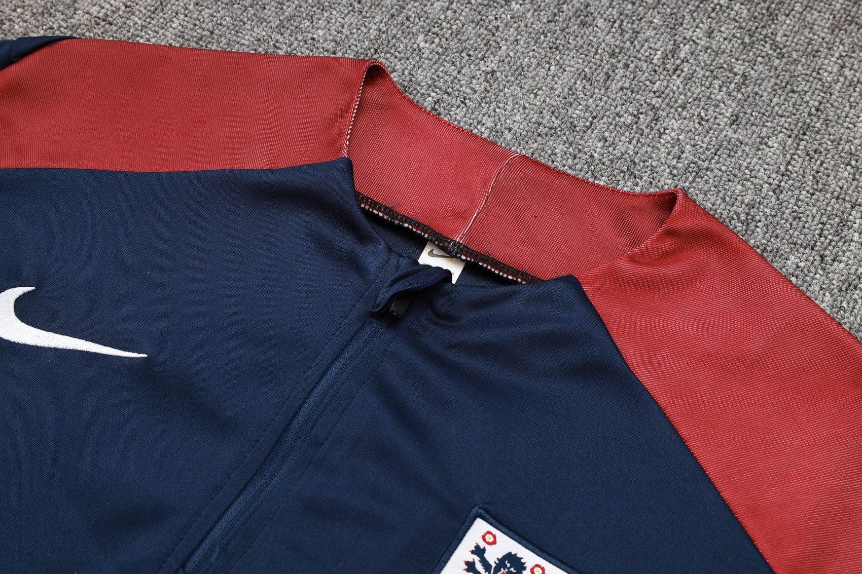 England Dark Blue and Red Tracksuit - JerseyLegacy