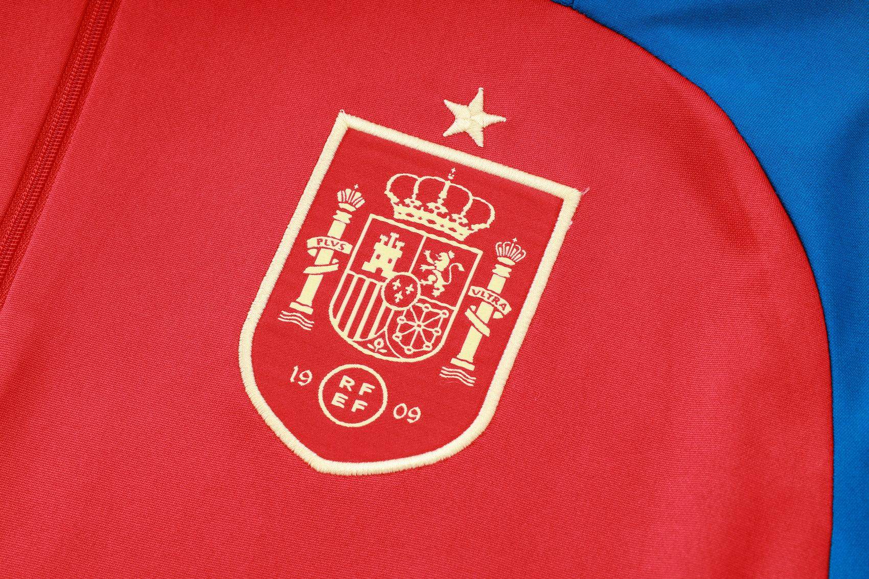 Spain Blue and Red Tracksuit - JerseyLegacy