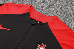 Portugal Black and Red Tracksuit - JerseyLegacy