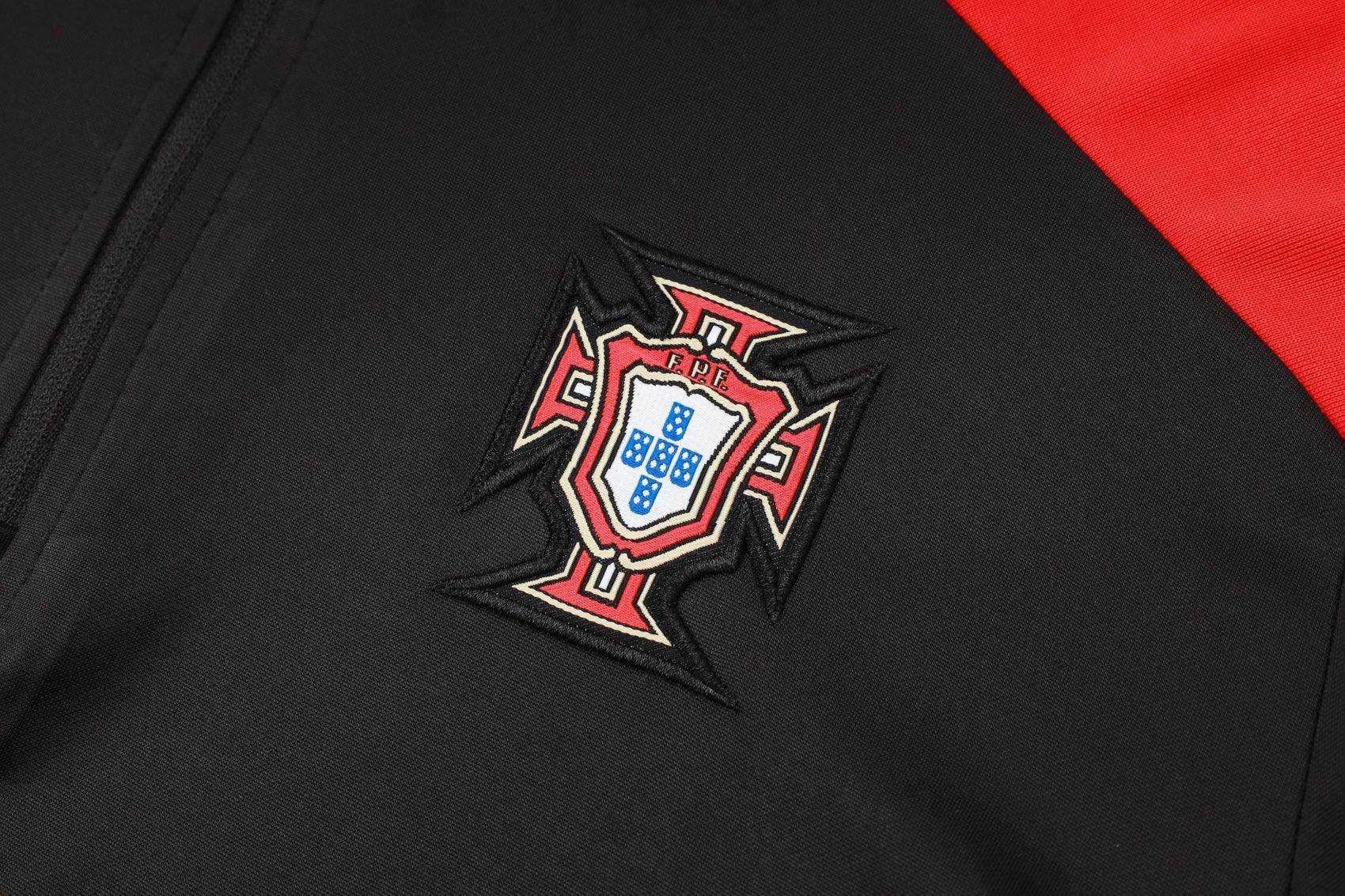 Portugal Black and Red Tracksuit - JerseyLegacy