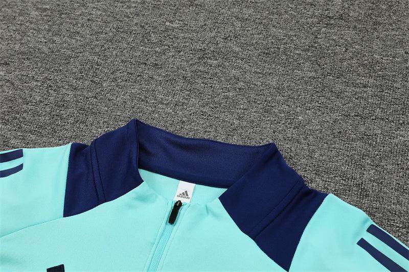 Manchester United Blue and Mint Tracksuit - JerseyLegacy