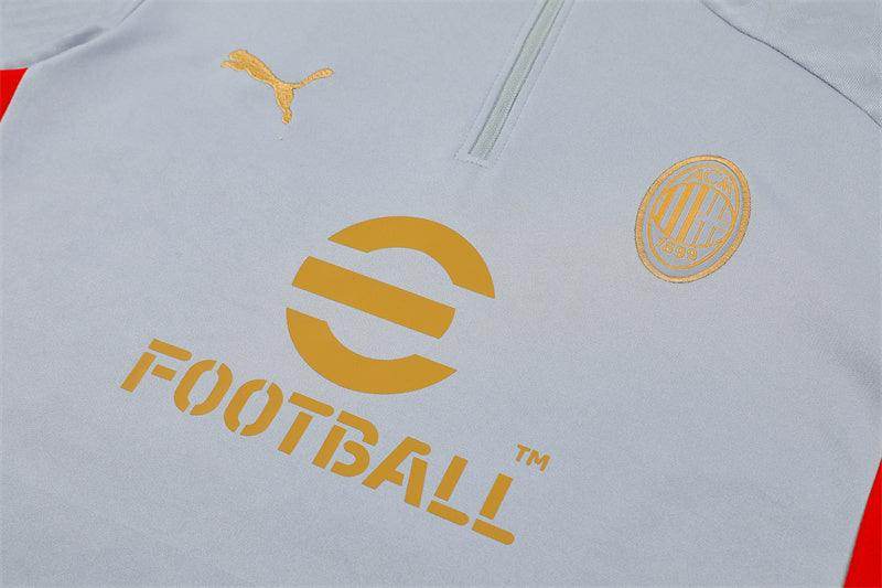 AC Milan White Tracksuit - JerseyLegacy