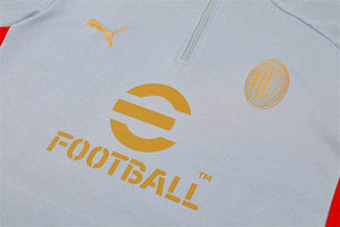 AC Milan White Tracksuit - JerseyLegacy