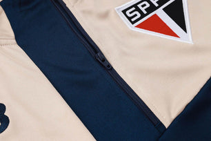 Sao Paolo Dark Blue and Beige Tracksuit - JerseyLegacy