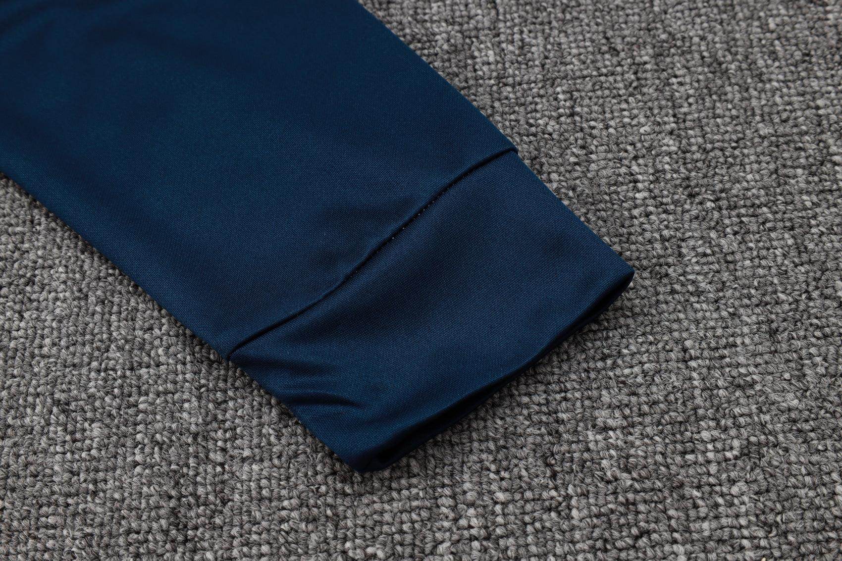 Sao Paolo Dark Blue and Beige Tracksuit - JerseyLegacy