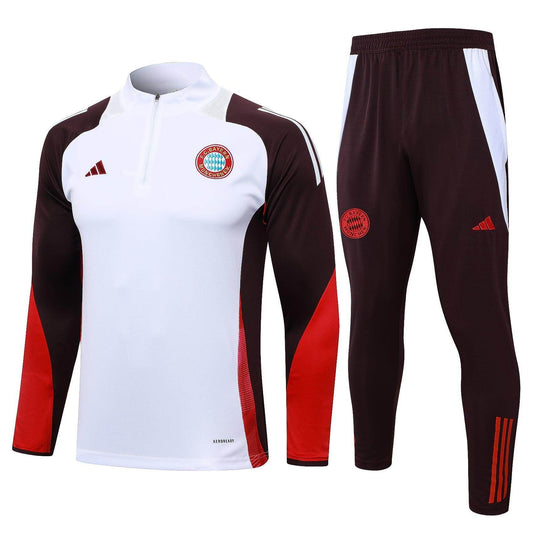 Bayern Munchen Brown and White Tracksuit - JerseyLegacy