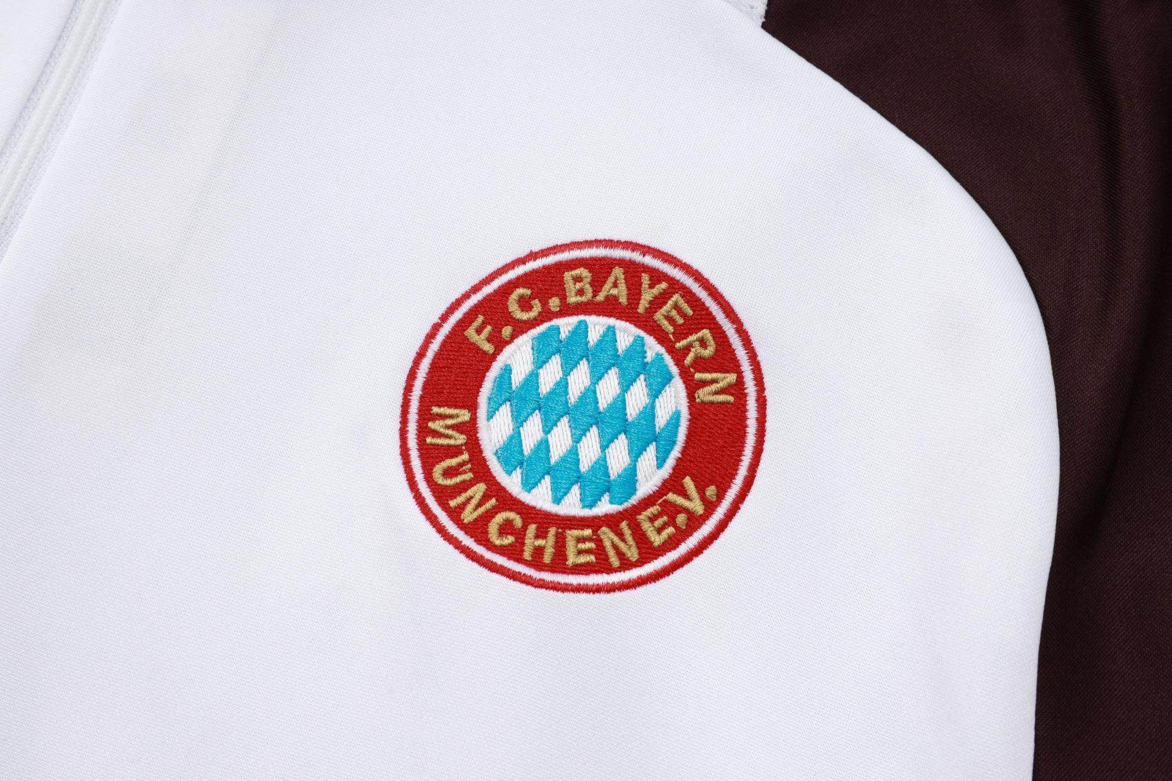 Bayern Munchen Brown and White Tracksuit - JerseyLegacy