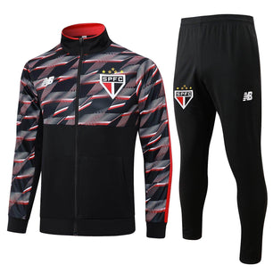 São Paulo Black Tracksuit - JerseyLegacy