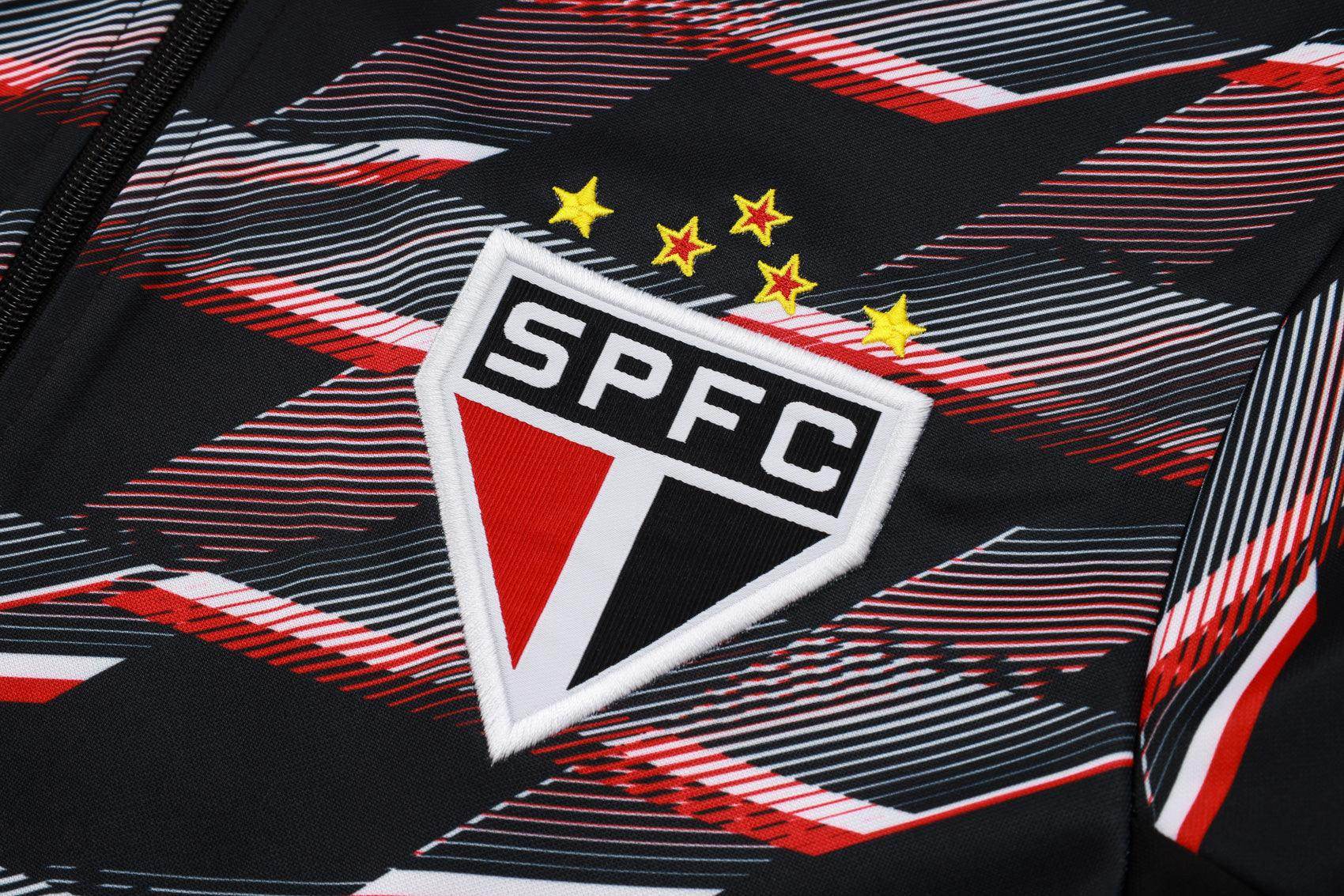 São Paulo Black Tracksuit - JerseyLegacy