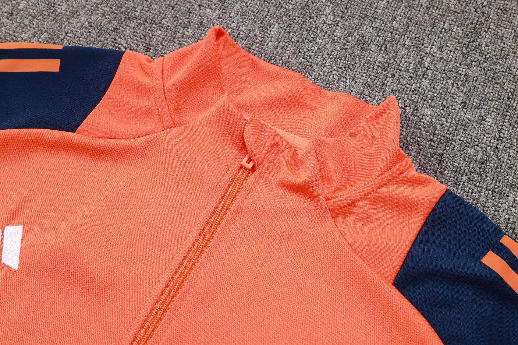 Manchester United Drak Blue and Orange Tracksuit II - JerseyLegacy