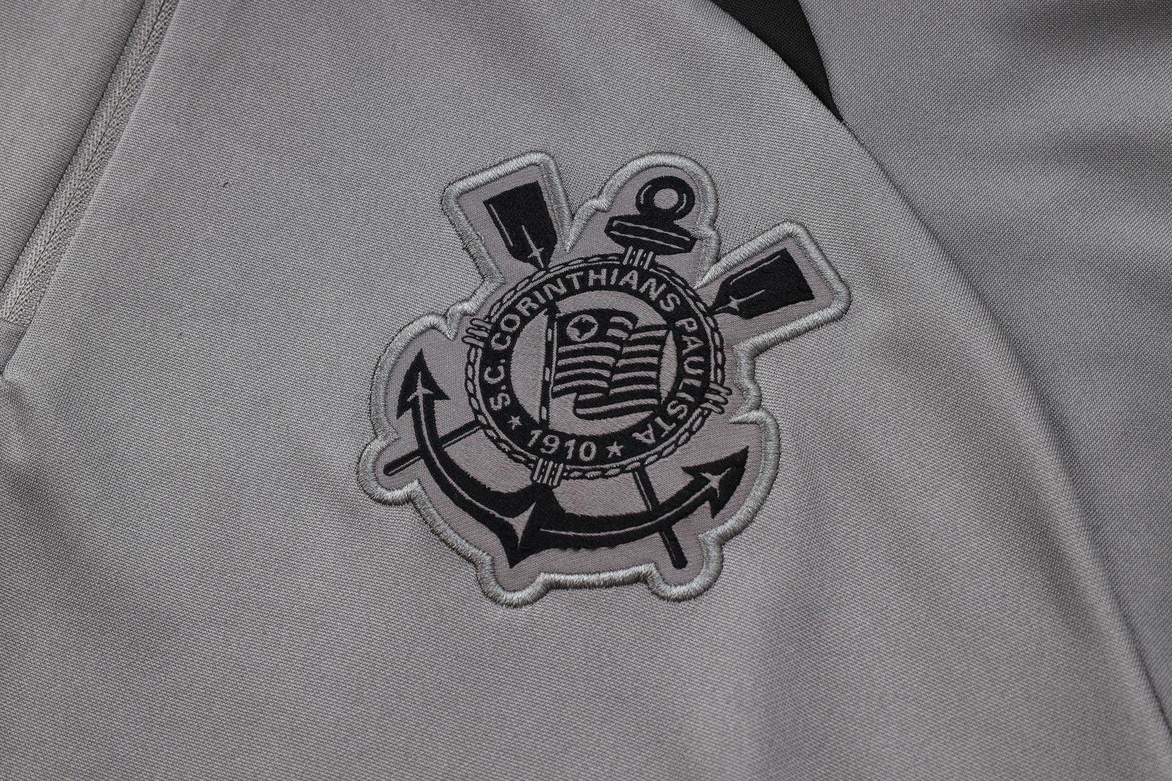 Corinthians Black and Grey Tracksuit - JerseyLegacy