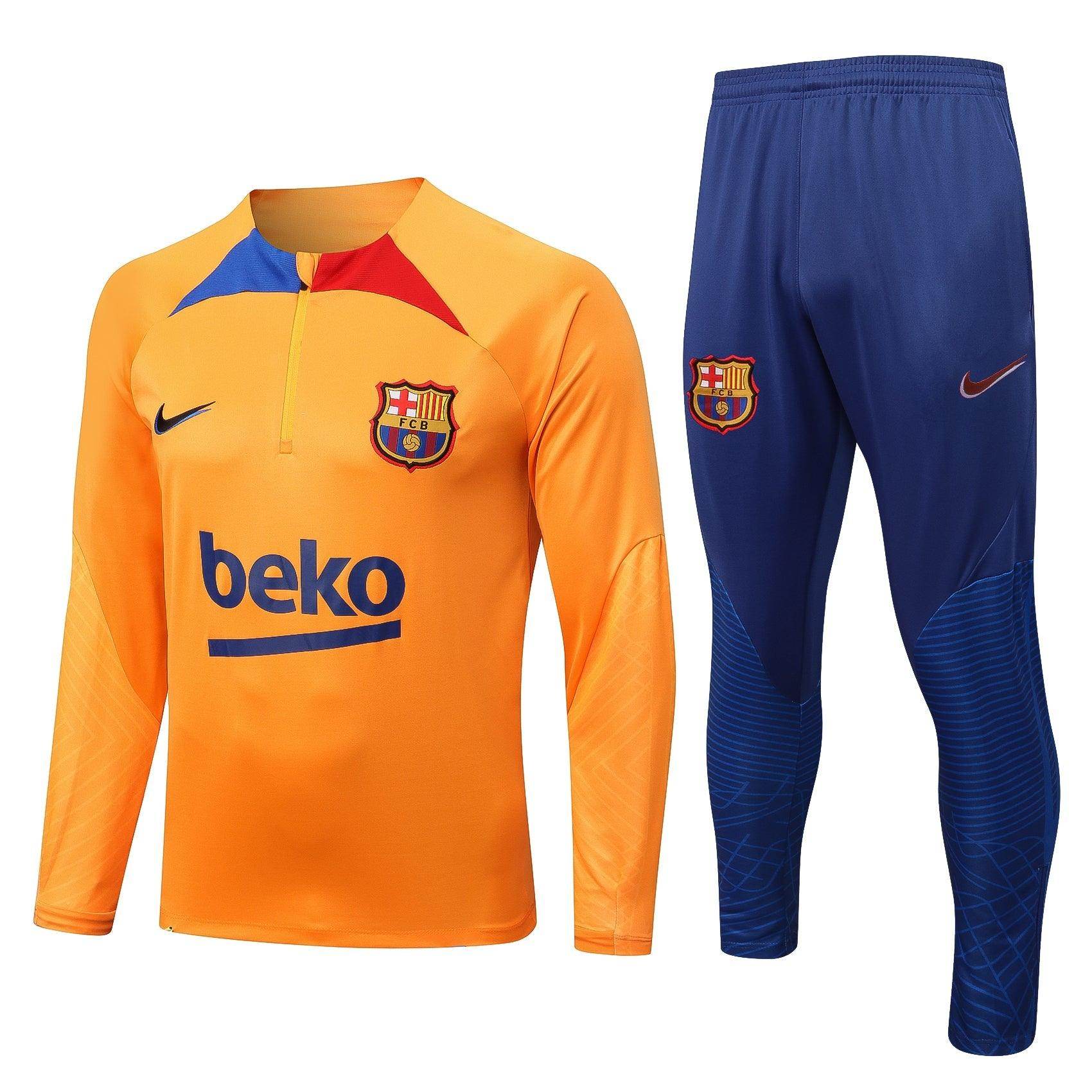 FC Barcelona Blue and Yellow Tracksuit - JerseyLegacy