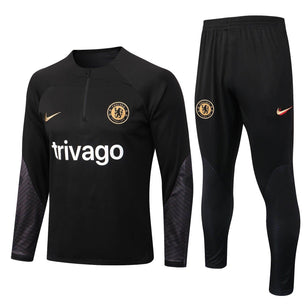 Chelsea Black Tracksuit - JerseyLegacy