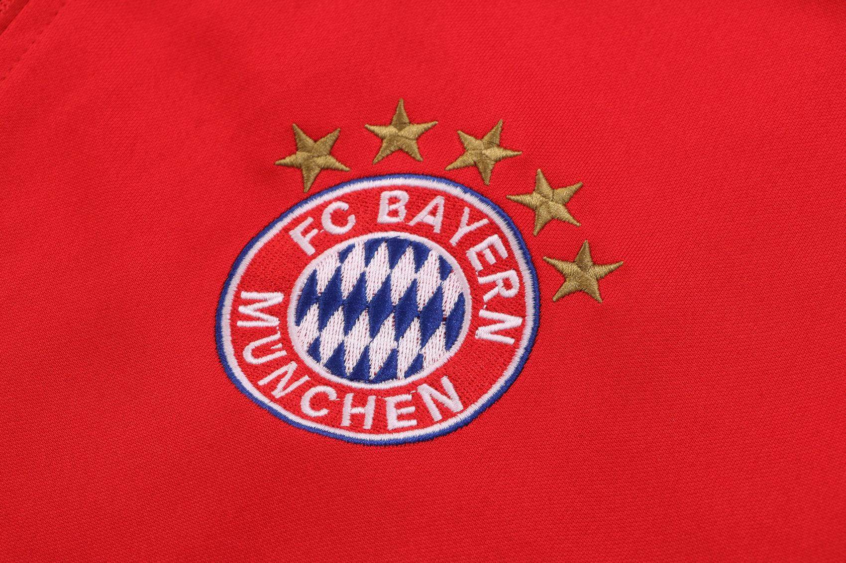 Bayern Munchen Black and Red Tracksuit - JerseyLegacy