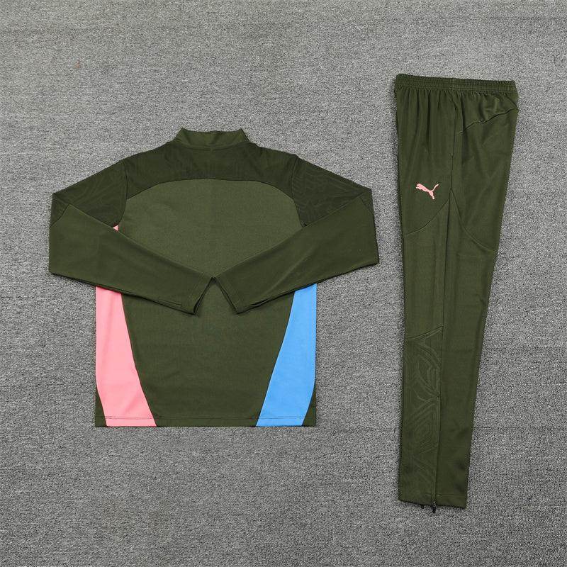 Manchester City Military Green Tracksuit - JerseyLegacy