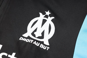 Olympique de Marseille Black Tracksuit - JerseyLegacy