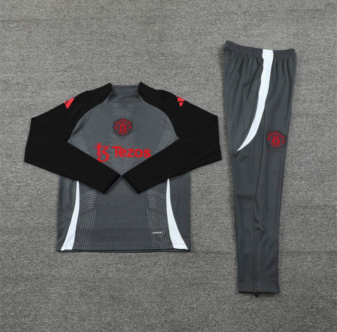 Manchester United Gray Tracksuit III - JerseyLegacy