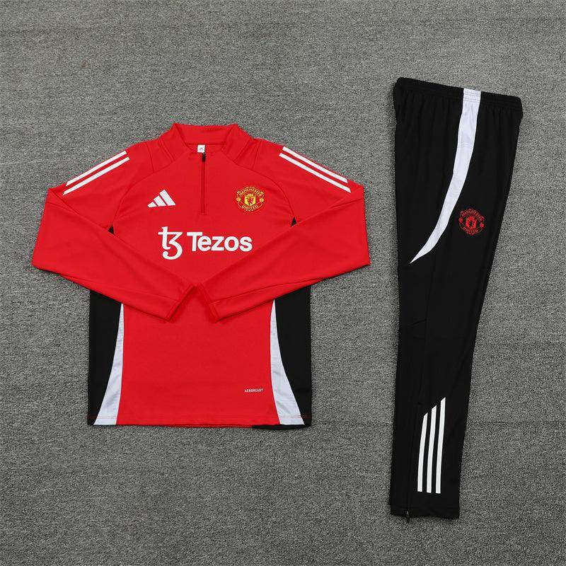 Manchester United Black and Red Tracksuit II - JerseyLegacy