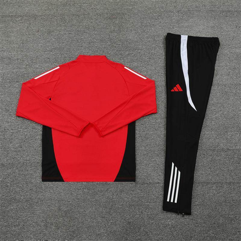 Manchester United Black and Red Tracksuit II - JerseyLegacy