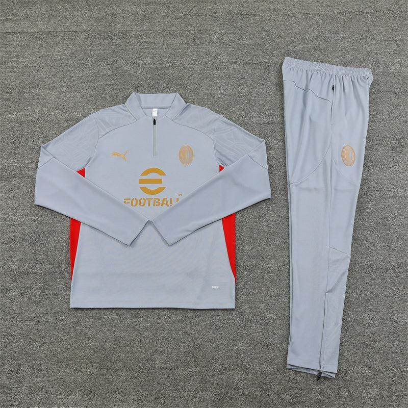 AC Milan White Tracksuit - JerseyLegacy