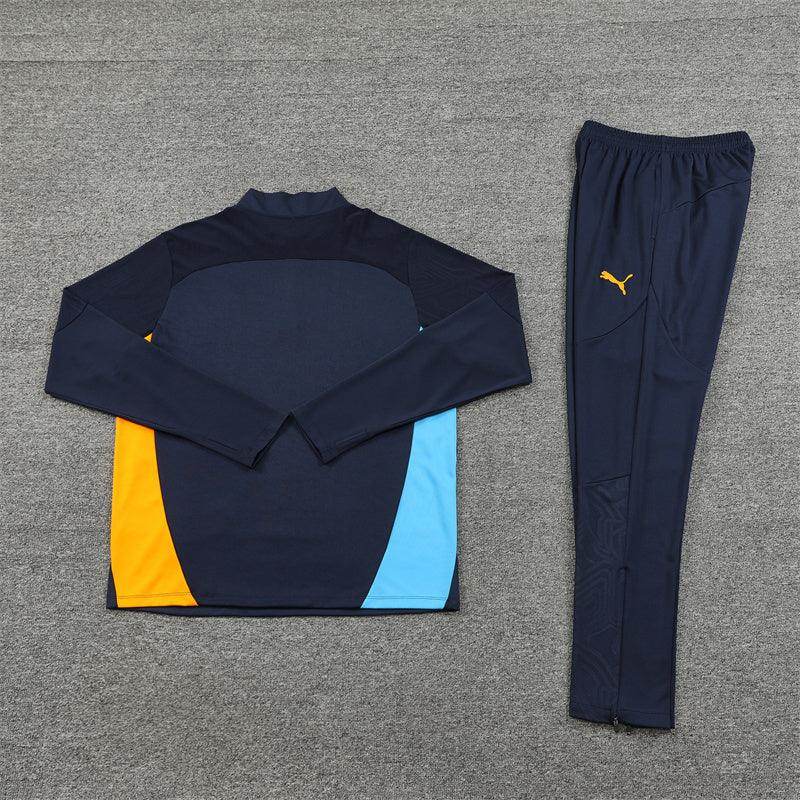 Olympique de Marseille Dark Blue Tracksuit - JerseyLegacy
