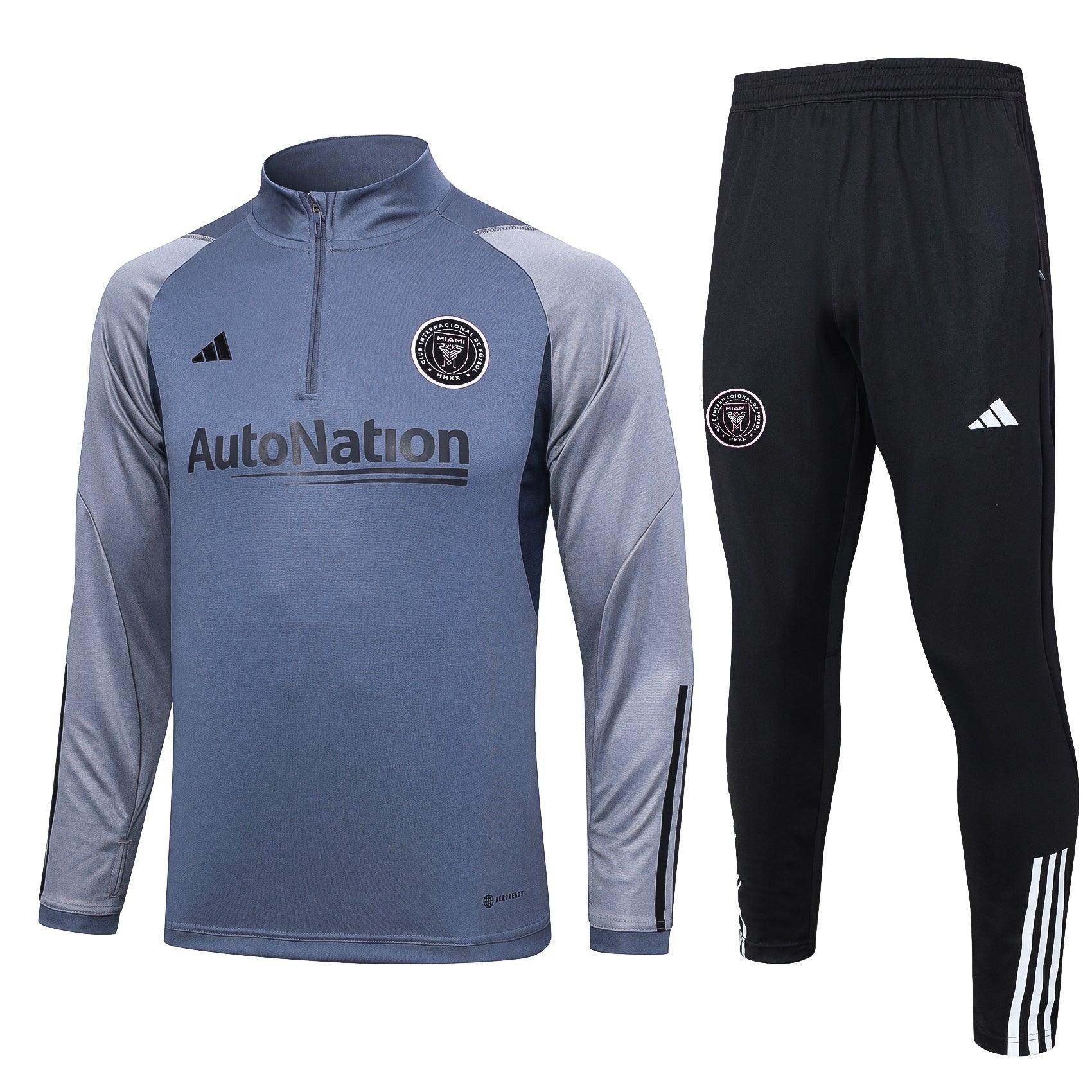 Inter Miami Black and Blue Tracksuit - JerseyLegacy