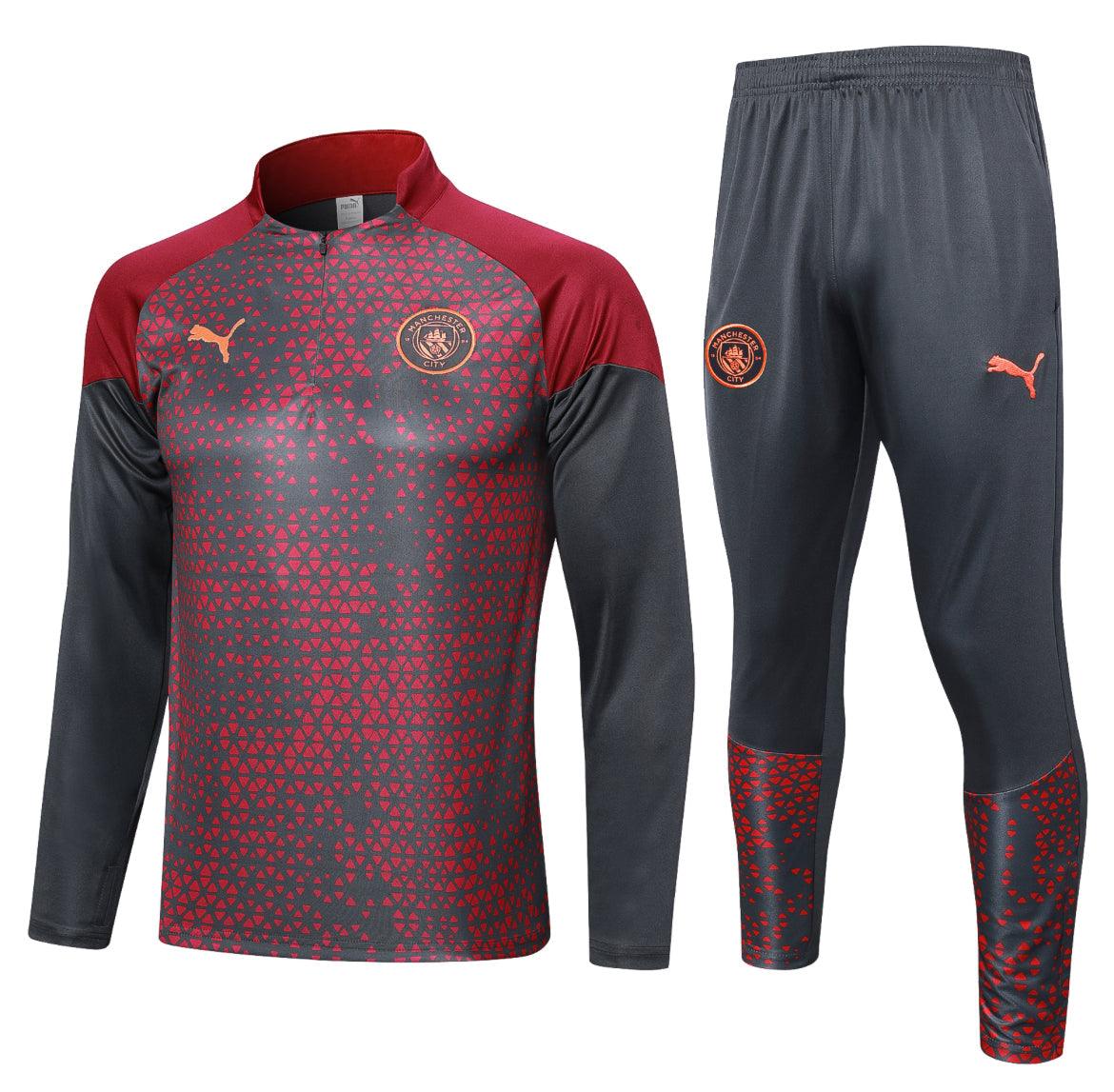 Manchester City "Crimson Eclipse" Tracksuit - JerseyLegacy