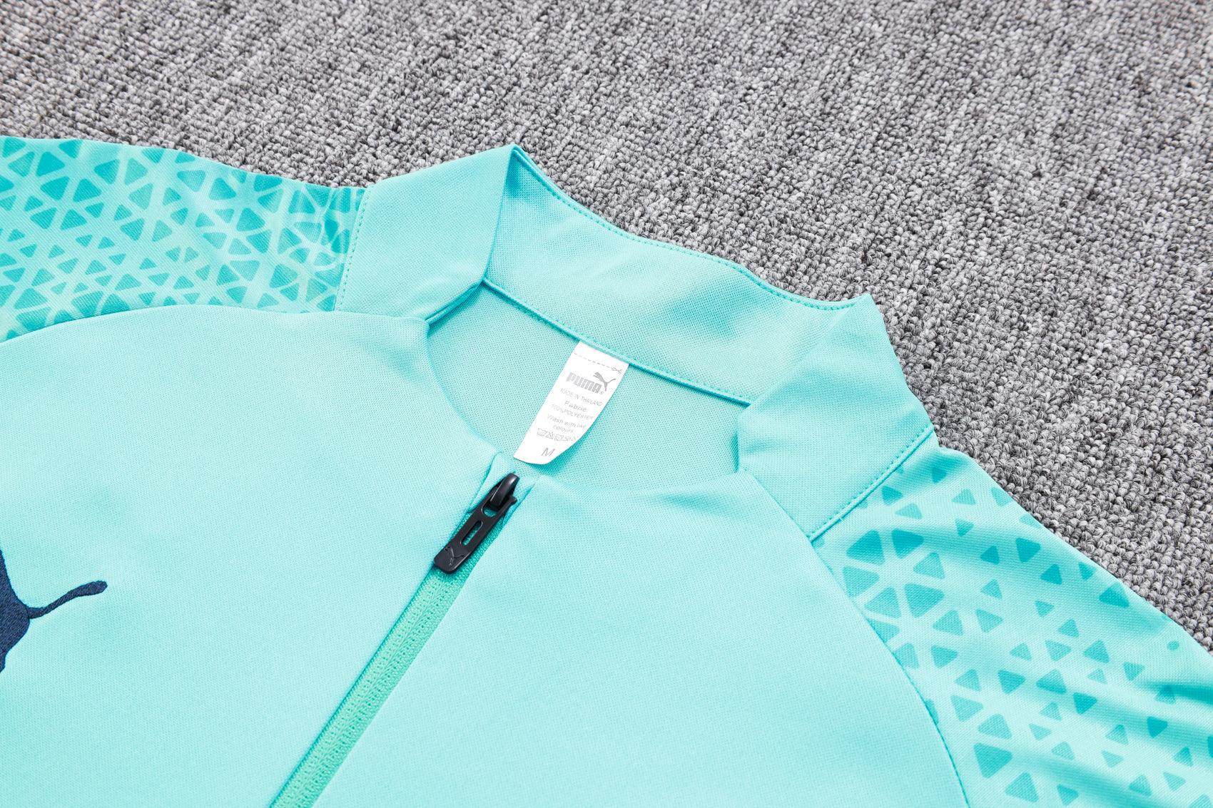 Olympique de Marseille Blue and Mint Tracksuit - JerseyLegacy