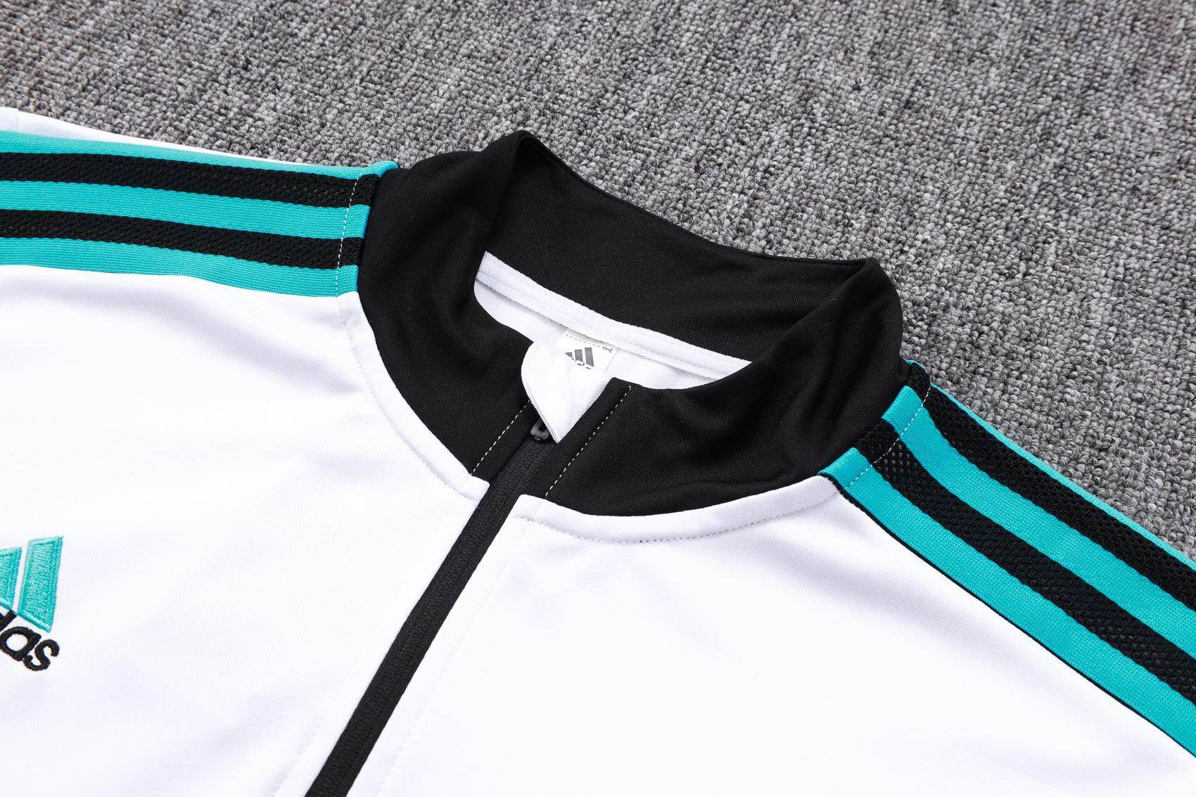Manchester United Black and White Tracksuit - JerseyLegacy