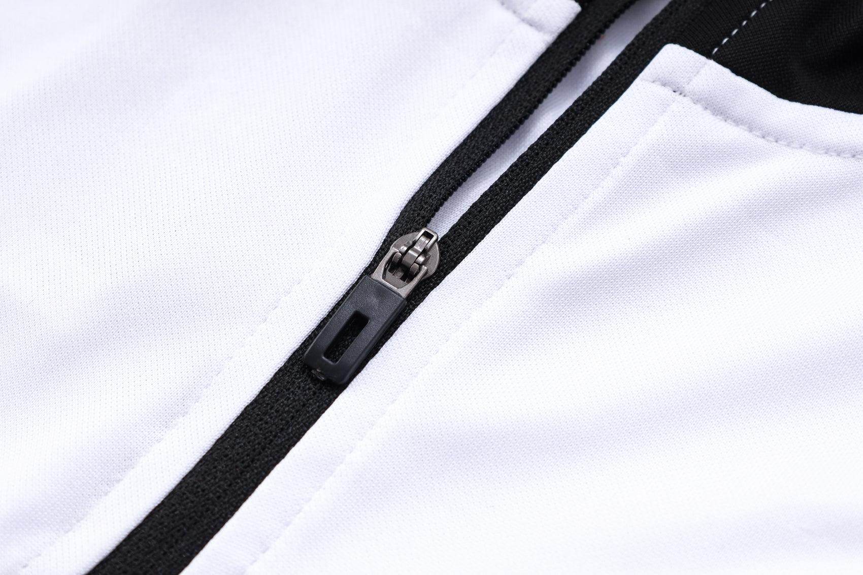 Manchester United Black and White Tracksuit - JerseyLegacy