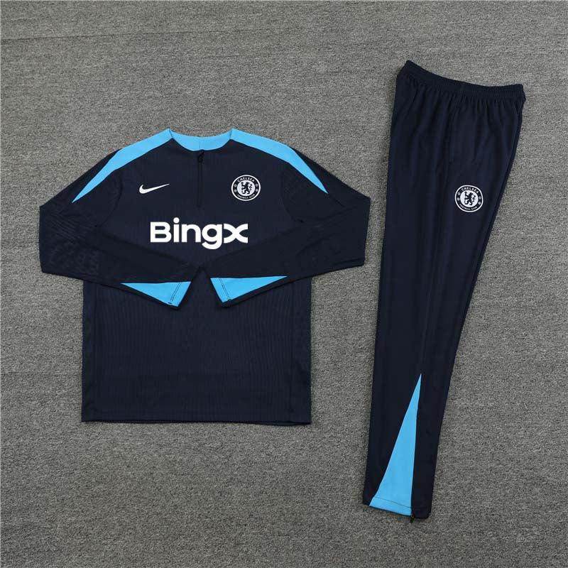 Chelsea Dark Blue Tracksuit - JerseyLegacy