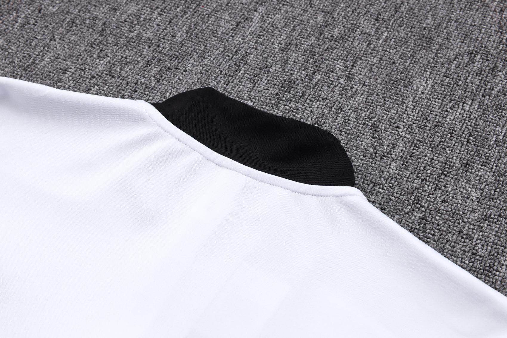 Manchester United Black and White Tracksuit - JerseyLegacy
